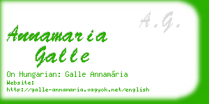 annamaria galle business card