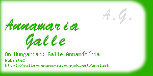 annamaria galle business card